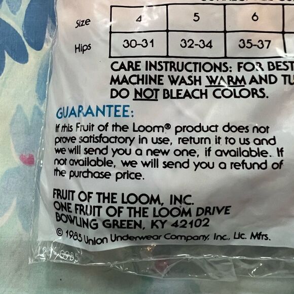 Fruit of the Loom Elastic Leg Lace Panties - 3 Pack - PASTELS - Picture 4 of 7